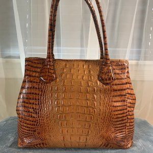 Brahmin Asher Melbourne Toasted Almond Brown Tote